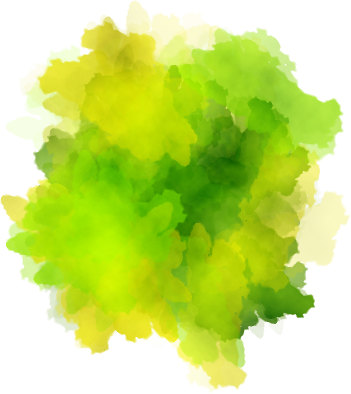 Green yellow watercolor background